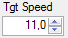 7. Target speed